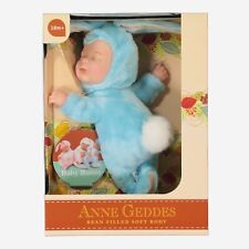 Peluche Anne Geddes 579206 Aqua Blue Bunny Baby Doll corpo morbido nuovo con scatola nuovo colore