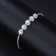 Bracciale halo 5ct - bracciale,