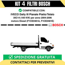 KIT BOSCH 4 Filtri tagliando