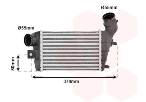 Intercooler 01004086 van wezel - van,