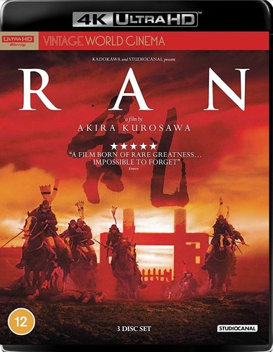 Ran uhd blu ray - (1985), 4k