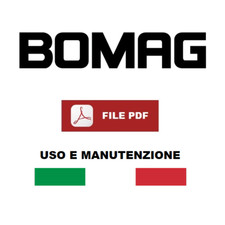 BOMAG BF 600 P Finitrice stradale Manuale uso manutenzione Libretto istruzioni
