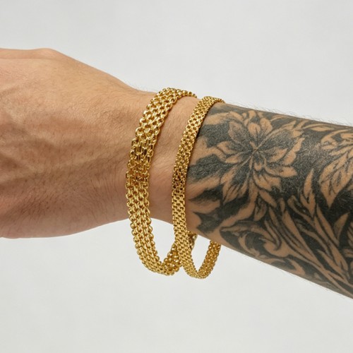 Bracciale catena bismark oro