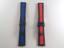 Cinturino tipo Sector in cordura larghezza 18mm colori rosso e blu