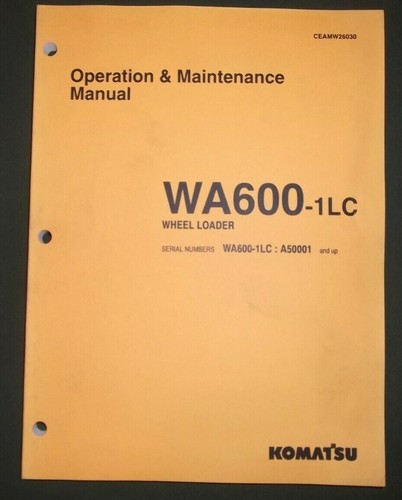Komatsu wa600 1lc - wa600-1lc, uso