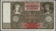 OLANDA 1944 BANCONOTA 100