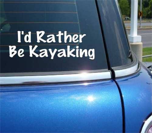 Adesivo decalcomania kayak - kayak, i'd