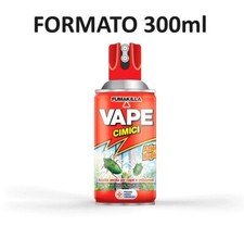 VAPE INSETTICIDA CIMICI CIMICE RAGNI SPRAY PER ESTERNO AZIONE RAPIDA  300ML  