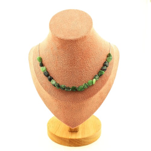 Collana perle epidote del - perle,