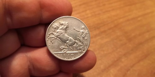 Lire 1928 biga rosetta - 10,