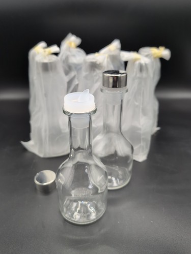Bottiglie olio vetro con - olio,
