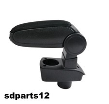  Bracciolo + Set Di Montaggio Tessuto Nero Per Ford Fiesta VI Mk7 2008-