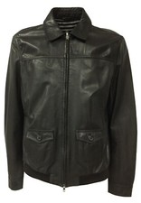 MAURO GRIFONI bomber uomo pelle moro RG732051 100% pelle MADE IN ITALY XXL IT 54