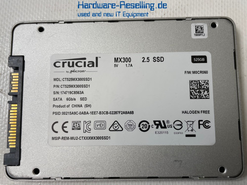 Crucial mx300 ssd 525gb - crucial, 2,5"