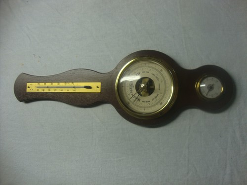 Vintage baromaster wooden - vintage, and