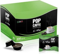 100 Capsule Caffè Pop e-mio Miscela 2 Cremoso compatibili Lavazza A MODO MIO