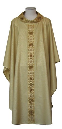 Casula bianca lana seta - in, oro