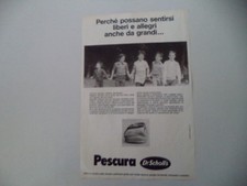 advertising Pubblicità 1974 SANDALI DR SCHOLL'S PESCURA