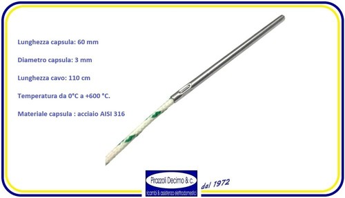 Sonda fumi termocoppia stufa - fumi,