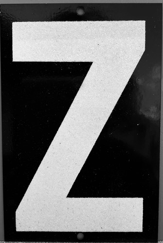 Casa riflettente lettere - riflettente, "z"