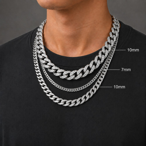 Collana catena maglia cubana