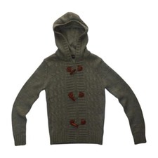 Giacca Felpa Grigia Con Cerniera Cappuccio (Taglia S) Grigio Giubbotto Cappotto