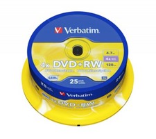 50 dischi DVD + RW vuoti