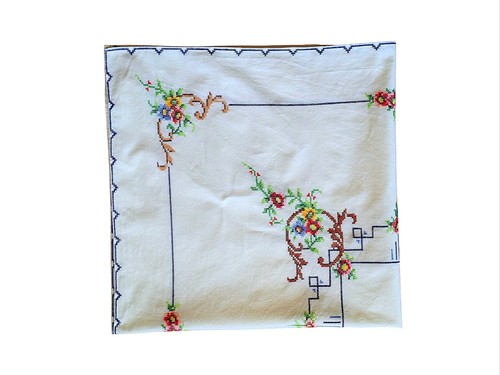 Tovaglia vintage cotone bianco - tovaglia,