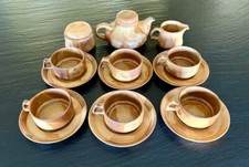 Gresline Pozzi Anni '70 - Set da the con teiera, zuccheriera e latte - MAI USATO