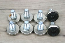 8x Piedino regolabile Livellatori HAFELE M10 fissi piattello in acciaio Gomma