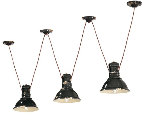 Lampada sospensione nera - lampada,