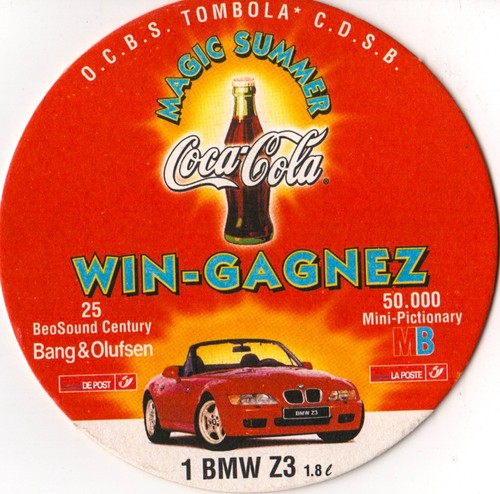 Coca cola sottobicchiere - coca-cola,