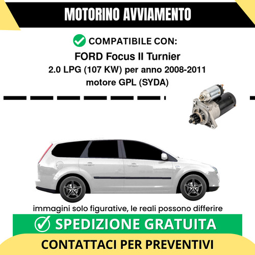 Motorino avviamento ford focus - avviamento,