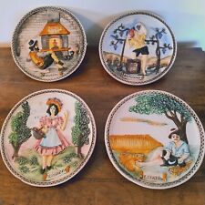 4 Piatti da Parete In Ceramica