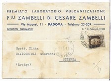 COMMERCIALE (162) - PADOVA Laboratorio Vulcanizzazione F.lli ZAMBELLI di CESARE 