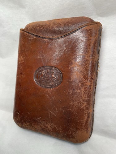 Rare vintage leather cigar - vintage,