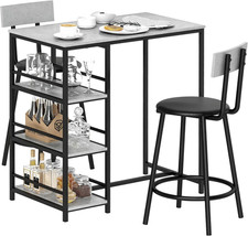 Set Tavolo Bar Con 2 Sgabelli