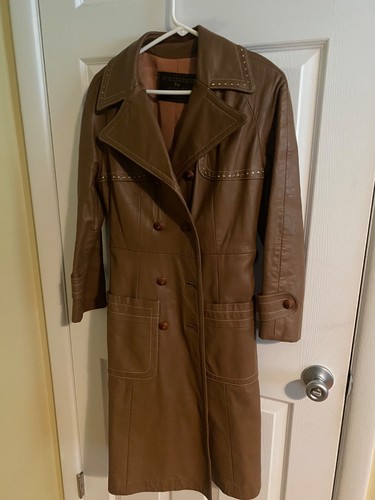 Trench cappotto donna pelle
