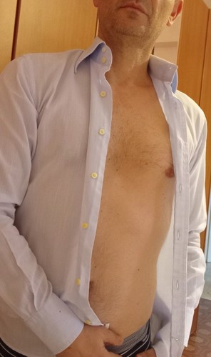 Camicia uomo celeste