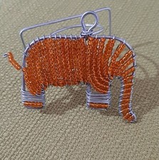 African beaded napkin ring stand Elephant design