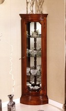 VETRINA ANGOLIERA IN LEGNO