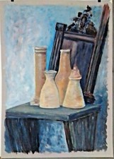 08/99 Vasi di coccio - Tempera su Bristol impregnato cm 50*71