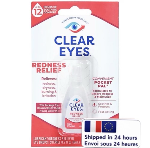 Clear eyes redness - redness, relief
