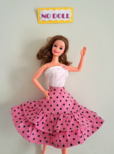 Outfit gonna pois,Top merletto