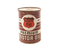 Olio motore vintage Phillips 66 resistente completo di lattina quarto