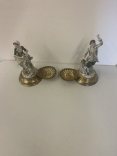 Statuette in porcellana policromata, manifattura Sitzendorf 