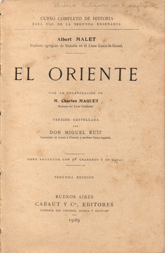 Oriente historia del - el, oriente.