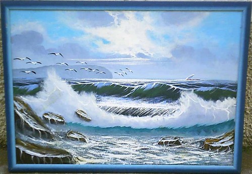Marina mareggiata vecchio - -,
