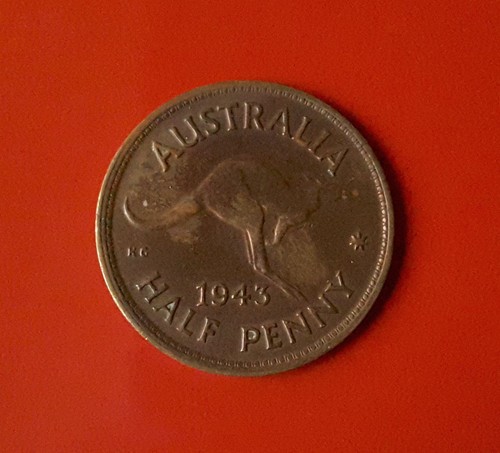Half penny 1943 australia - penny,