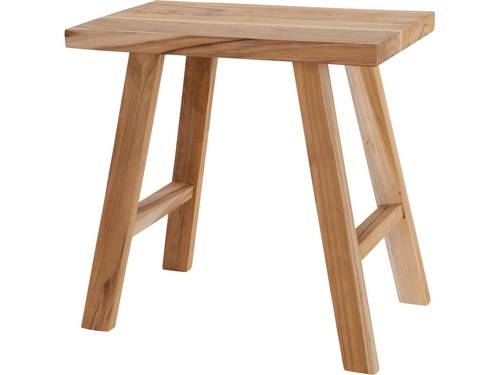 Sgabello legno teak - sgabello,